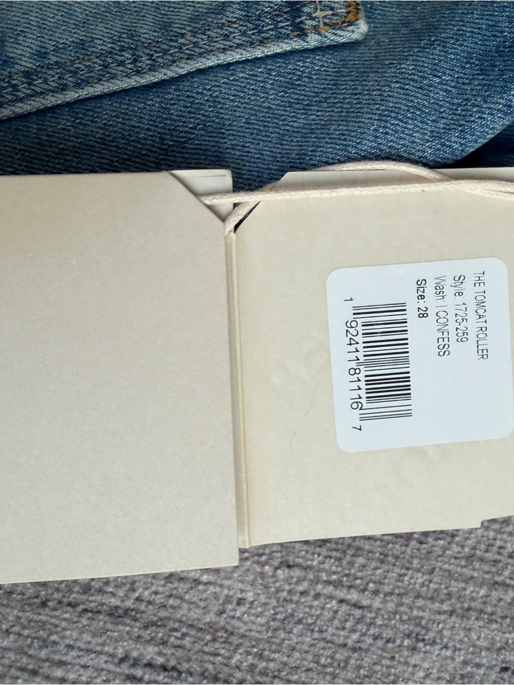 MOTHER Straight Leg Jeans in Light Blue Denim - Picture 2 of 3